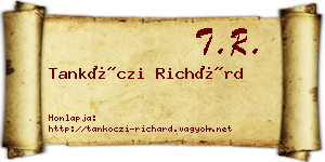 Tankóczi Richárd névjegykártya